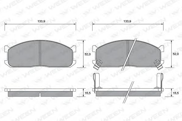 Тормозные колодки ween 151-1411