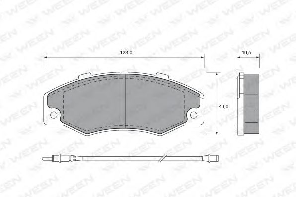 Тормозные колодки ween 151-1502