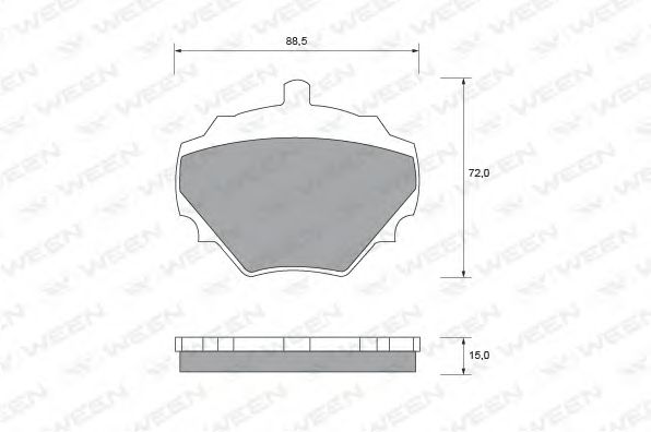 Тормозные колодки ween 151-1526