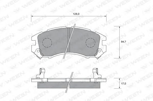 Тормозные колодки ween 151-1538