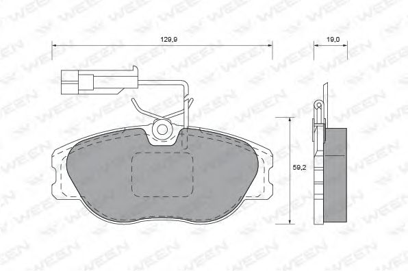 Тормозные колодки ween 151-1602