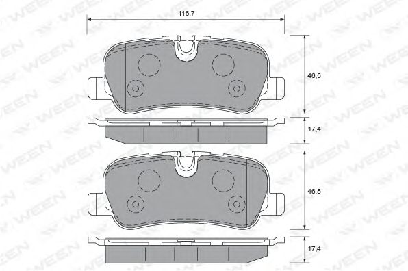Тормозные колодки ween 151-2000