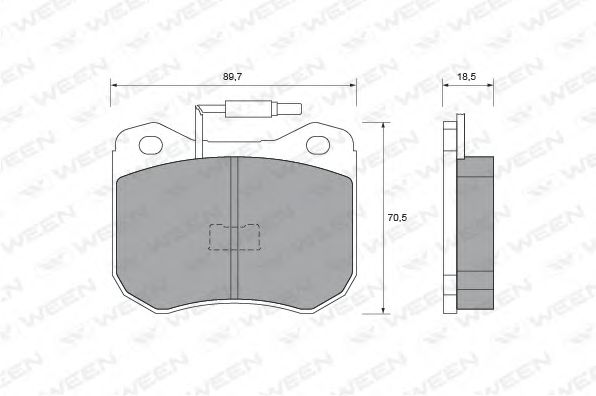Тормозные колодки ween 151-2020