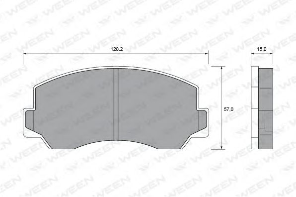 Тормозные колодки ween 151-2025
