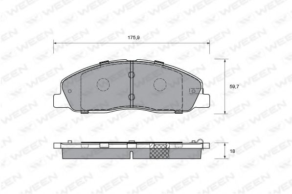 Тормозные колодки ween 151-0001