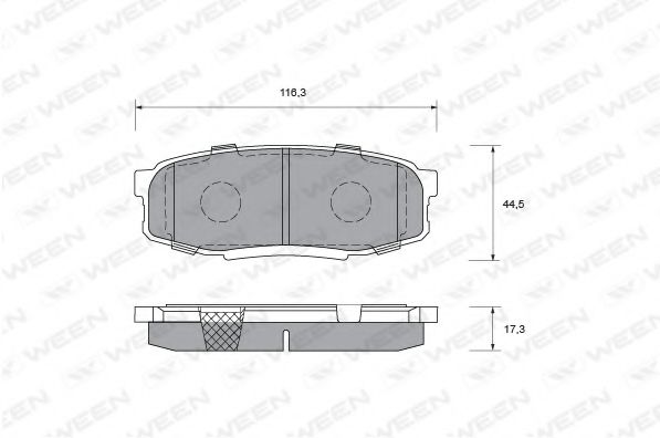 Тормозные колодки ween 151-0012
