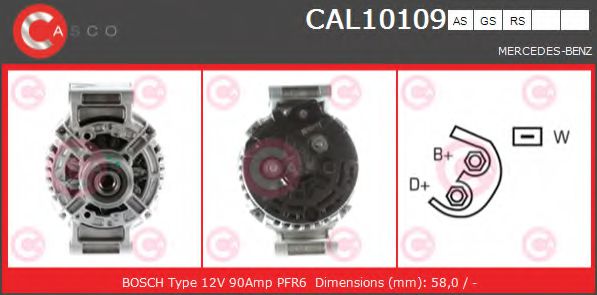 Генератор CASCO CAL10109AS