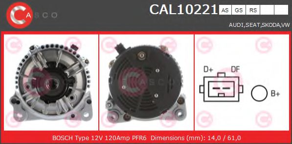 Генератор CASCO CAL10221AS