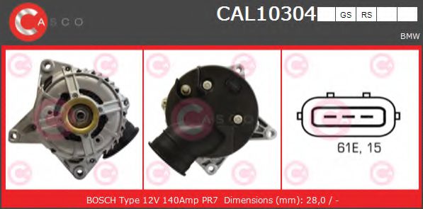 Генератор casco CAL10304RS