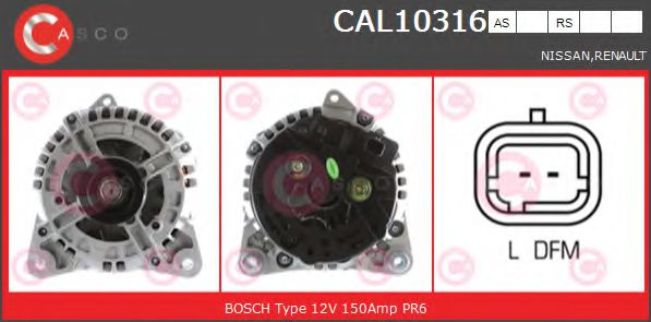 Генератор CASCO CAL10316AS