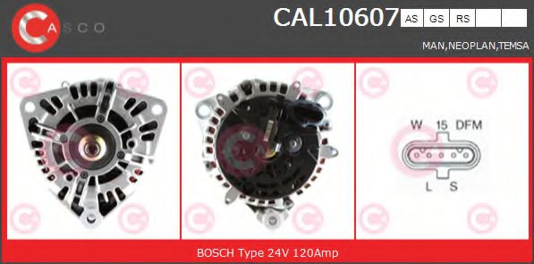 Генератор CASCO CAL10607AS