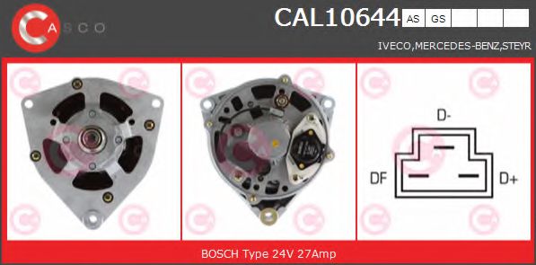 Генератор casco CAL10644AS