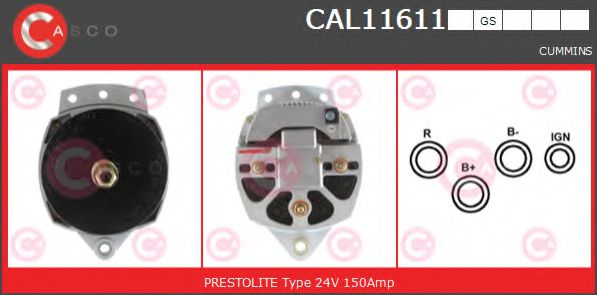 Генератор casco CAL11611GS