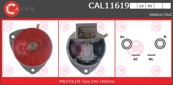 Генератор casco CAL11619GS