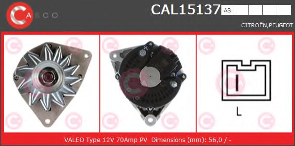 Генератор CASCO CAL15137AS