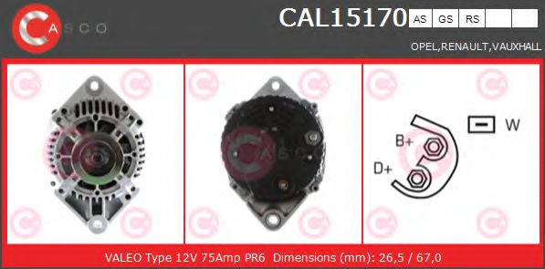 Генератор CASCO CAL15170AS
