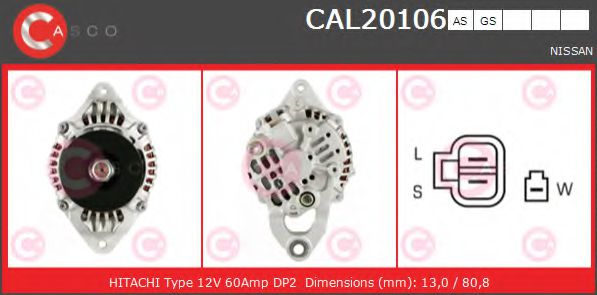 Генератор CASCO CAL20106AS