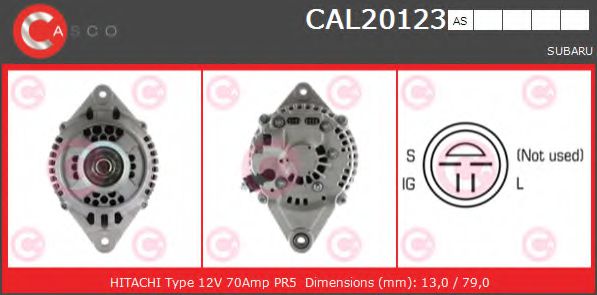 Генератор casco CAL20123AS