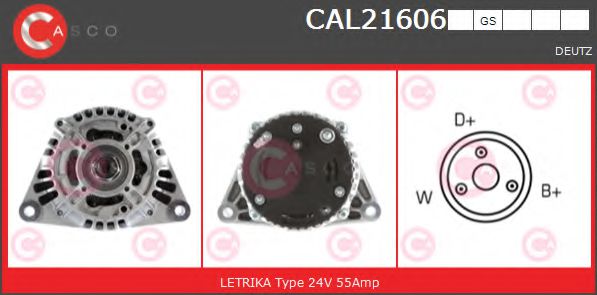 Генератор casco CAL21606GS