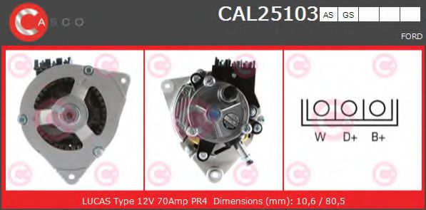 Генератор CASCO CAL25103AS