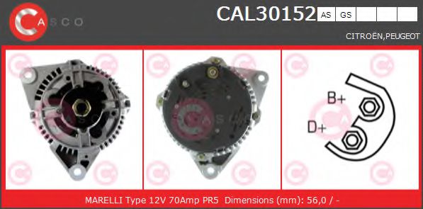 Генератор CASCO CAL30152AS