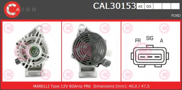 Генератор CASCO CAL30153AS