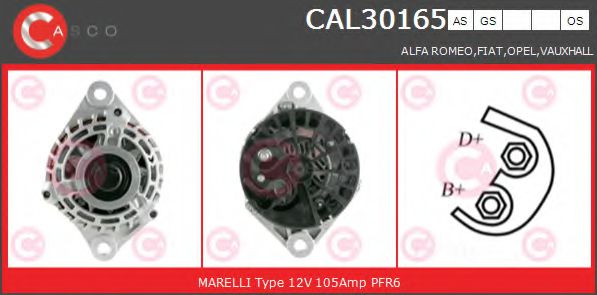 Генератор CASCO CAL30165AS