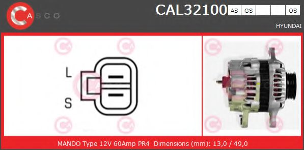 Генератор CASCO CAL32100AS