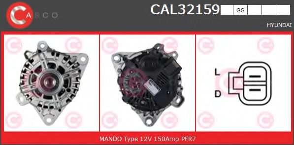 Генератор Hyundai/Kia 373003A002
