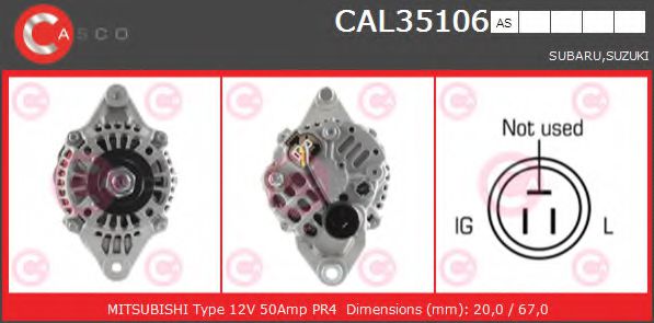 Генератор CASCO CAL35106AS