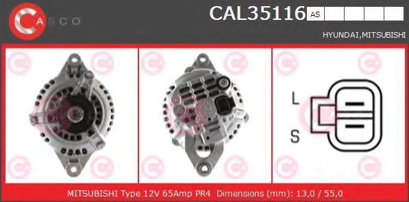 Генератор casco CAL35116AS