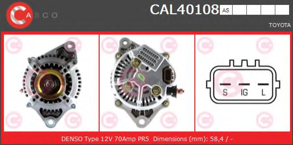Генератор CASCO CAL40108AS