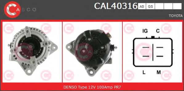Генератор CASCO CAL40316AS