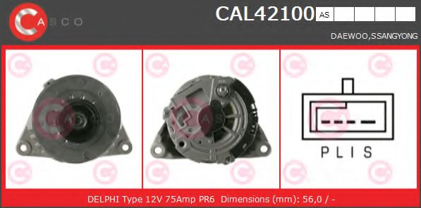 Генератор CASCO CAL42100AS