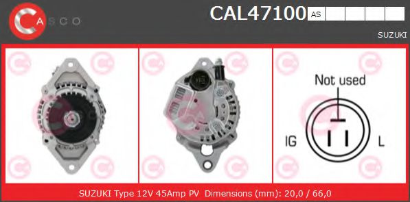 Генератор CASCO CAL47100AS