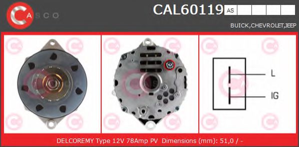 Генератор casco CAL60119AS