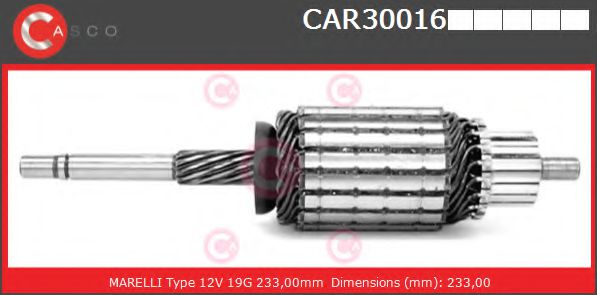 Якорь, стартер casco CAR30016PS