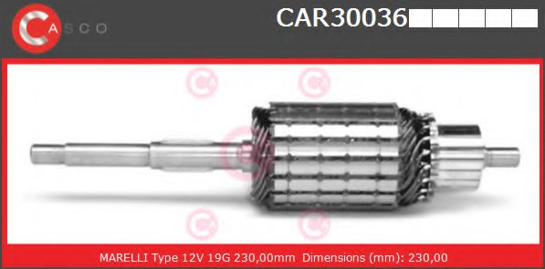 Якорь, стартер casco CAR30036PS