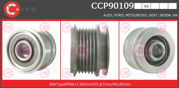 Ременный шкив генератора CASCO CCP90109GS