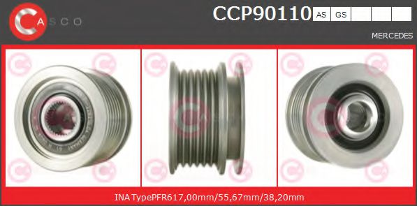 Ременный шкив генератора CASCO CCP90110AS