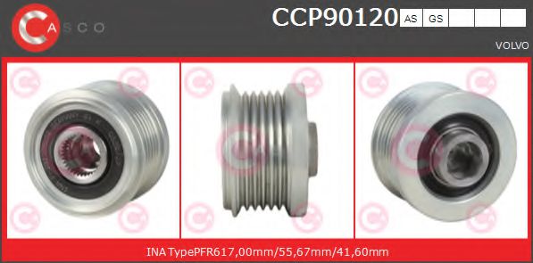Ременный шкив генератора CASCO CCP90120AS