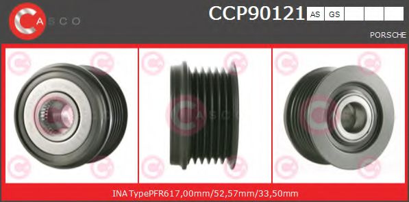 Ременный шкив генератора CASCO CCP90121AS