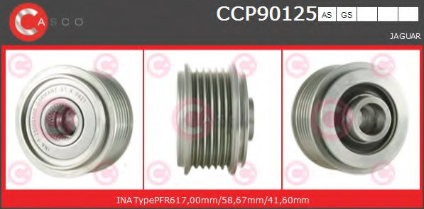 Ременный шкив генератора casco CCP90125AS