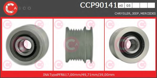 Ременный шкив генератора CASCO CCP90141GS