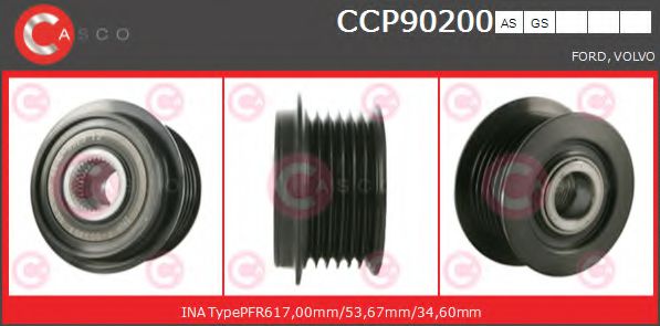 Ременный шкив генератора CASCO CCP90200AS