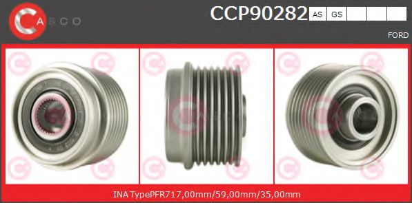 Ременный шкив генератора CASCO CCP90282AS