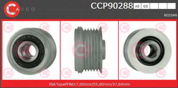 Ременный шкив генератора CASCO CCP90288AS