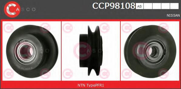 Ременный шкив генератора CASCO CCP98108AS