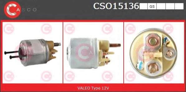 Втягивающее реле стартера CASCO CSO15136GS