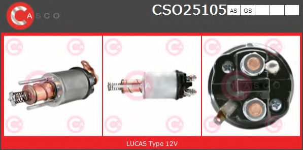 Втягивающее реле стартера CASCO CSO25105AS